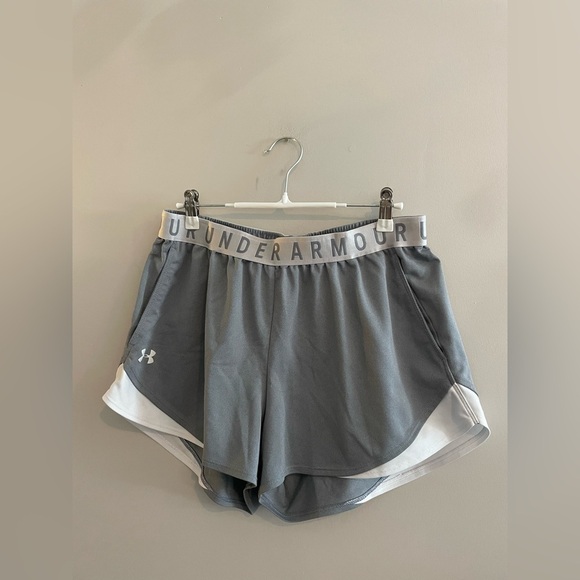 Under Armor Gray Athletic Shorts - Picture 1 of 3